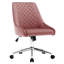Chaise de bureau en velours Zurich-383726536-383726537