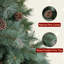  Arbre de Noël artificiel en pin givré de qualité supérieure avec pommes de pin et aiguilles-112575494