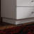 Modern White 8-Drawer Dresser With Built-In LED Glass Compartments – Stylish Storage Solution