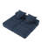 Modular Sectional Sofa with 2 Ottomans (Blue)