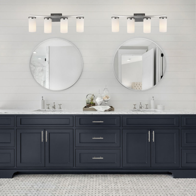 Desta Vanity Bar, 4-Light, Satin Nickel
