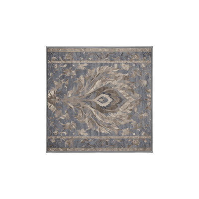 Tapis gris lavable à la machine