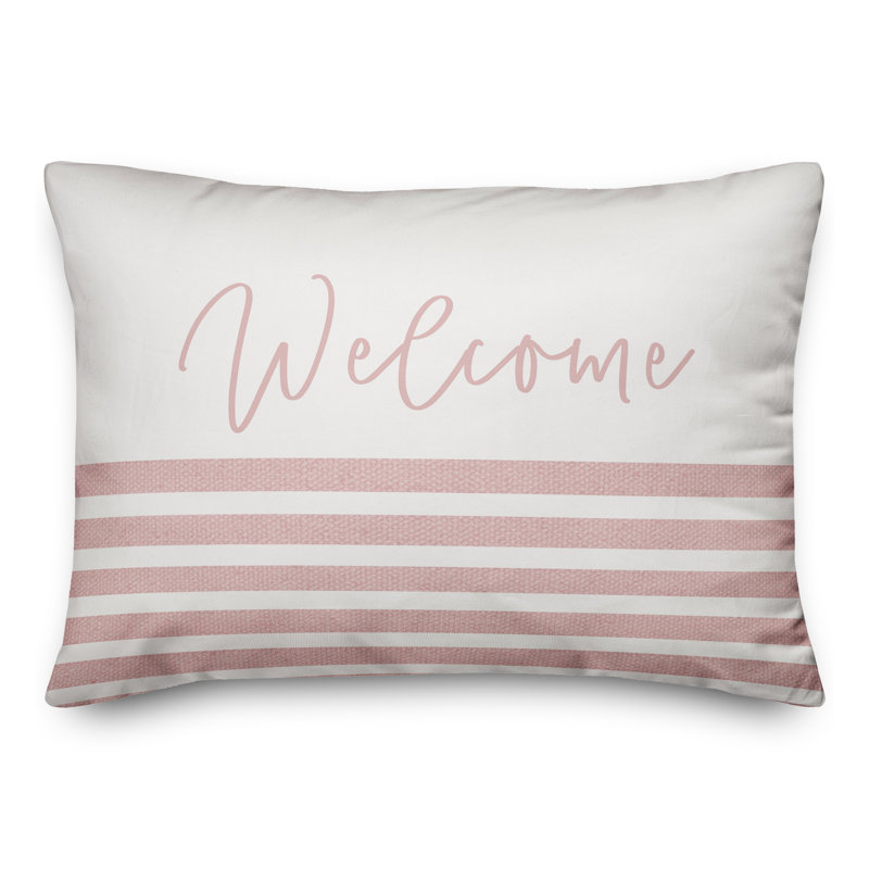 Outdoor Throw Pillow, Pink