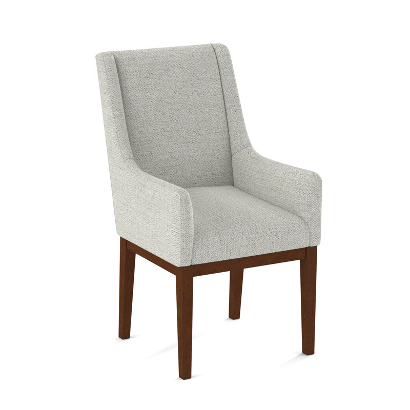 Upholstered Arm Chair, White, 61703-88