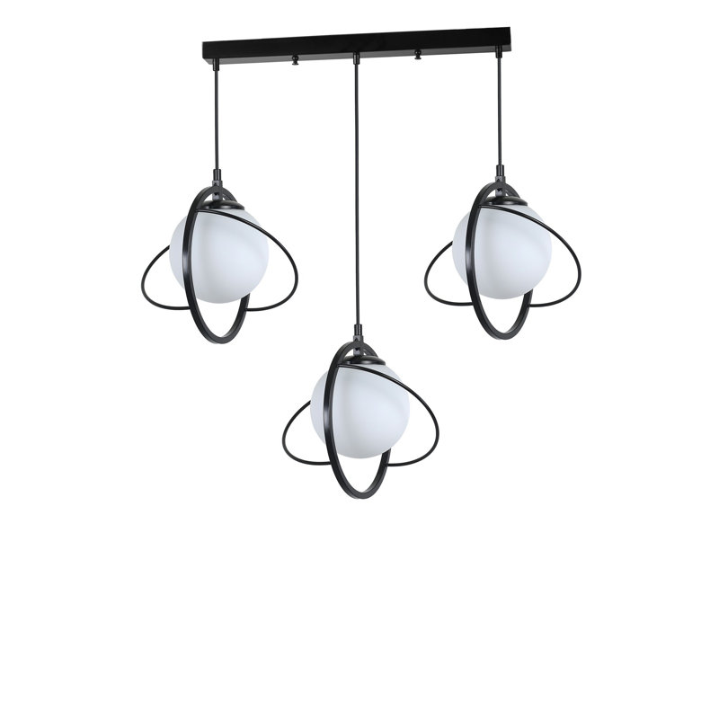 Chandle Chandelier, Black/White