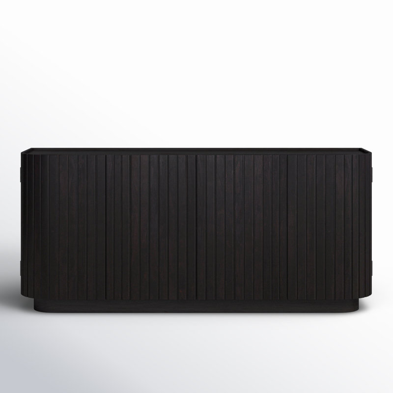 Povera 72'' W Solid Wood Sideboard, Black