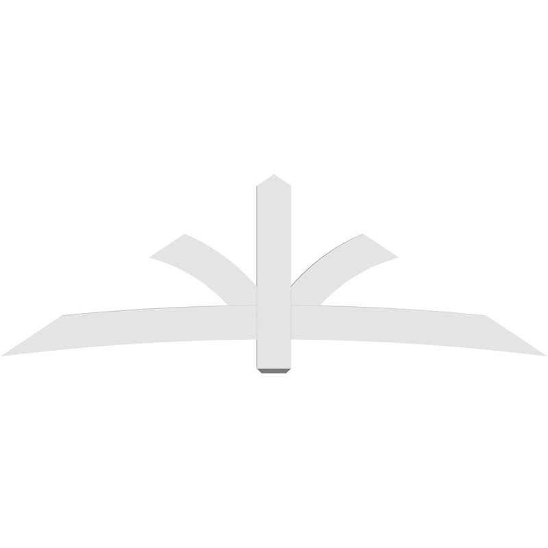 Support pour pignon Davenport, H 32 po x l 96 po (pas: 8/12), P 2 po x F 6 po, PVC