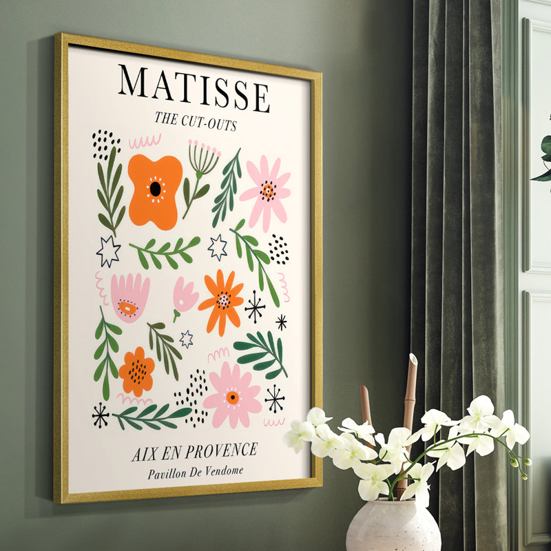 Matisse CXCIII Framed Print - Solid Wood, 28" H x 22" W