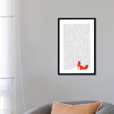 'Black Grass' Graphic Art Print on Canvas