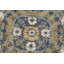 Tapis oriental abstrait à motif végétal à teinture abstraite noué à la main 8 x 11
