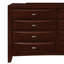 Table de chevet LUCILLE MERLOT