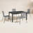 Achilles Bettis 5Pc Outdoor Wicker/ Metal Dining Set