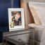 Gold Teddy Bear with Light Rose Crystals 5" x 7" Frame-698715324