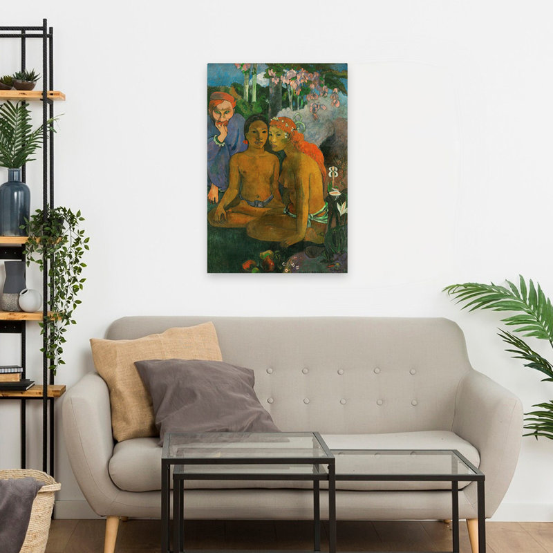 Contes Barbares - Musées figuratifs nus tropicaux, art post-impressionniste, H 24 po x l 16 po