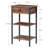 Table de chevet 1 tiroir en acier brun-86787626