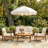 Theodore Acacia 4-Person Patio Conversation Set with Cushions-362766046-362766047