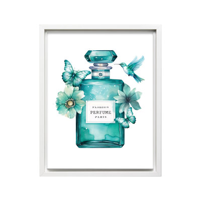 Parfum tendance bleu turquoise