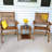 Patio Wise Outdoor Side Table 15'' L x 15'' W