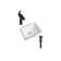 DROP Bath And Kitchen 20.3'' Ceramic Rectangular Bathroom Sink with Faucet and Overflow