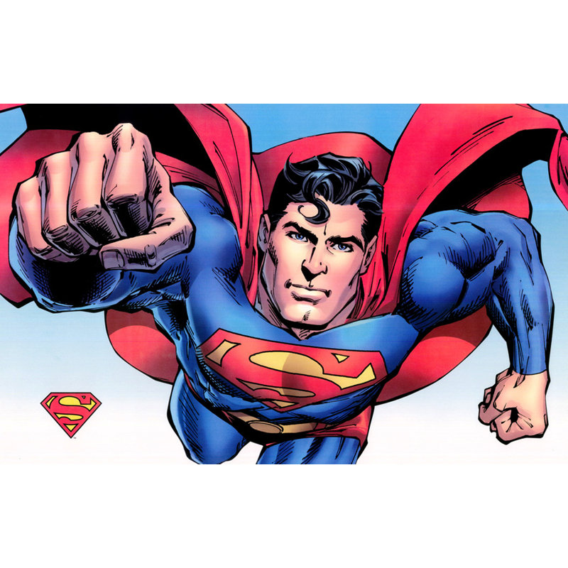 Superman Comics, 15" H x 24" W