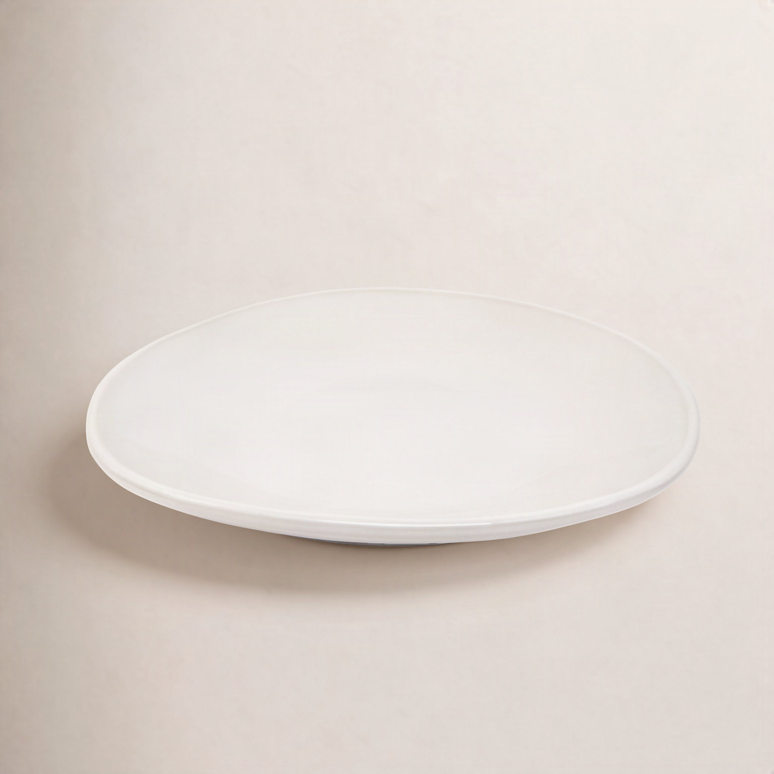 Bex 11" Ceramic Dinner Plate, Pearl