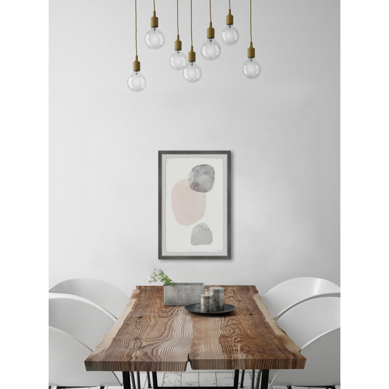Three Stones - Single Picture Frame Painting, 91 cm H x 61 cm W x 3.81cm D