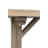 73x19x31" Brown Recycled Pine Wood Console Table With Trestle Base