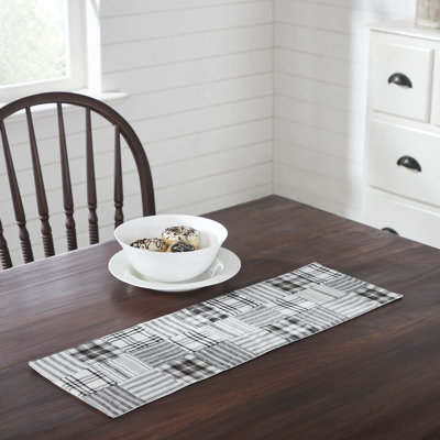 Sawyer Mill Black Runner Quilted 12x36