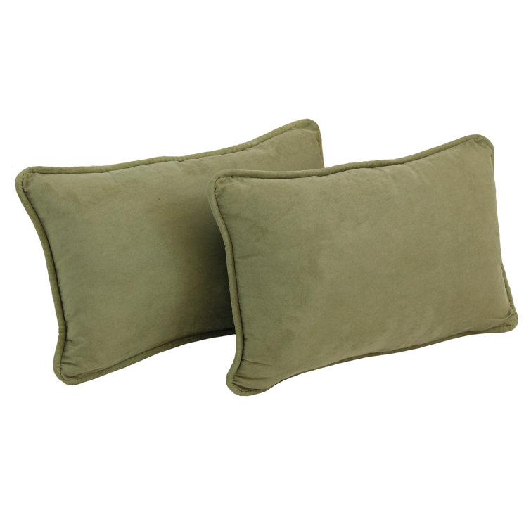 Microsuede Reversible Throw Pillow