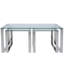 Shamir Nest of Tables for Living Room Furniture, Metal and Glass Coffee Table & Side Table-50530593