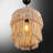 Boho-Chic Tiered Macrame 1-Light Chandelier