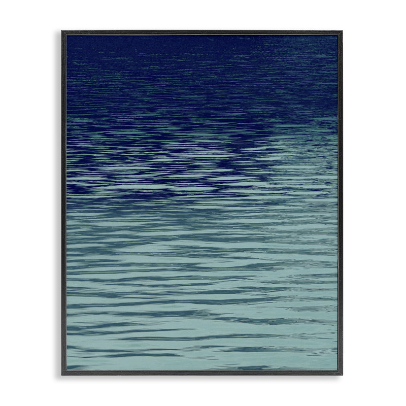  Ocean Ripples, art de la giclée par Maggie Olsen, H 14 po x l 11 po, Giclée encadrée noir minuit