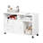 Printer Stand Home Office Mobile Cabinet With Caster Wheels