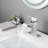Single Handle Waterfall Spout Bathroom Sink Faucet, Stainless Steel Build Brushed Nickel Tap With And Function-125036379
