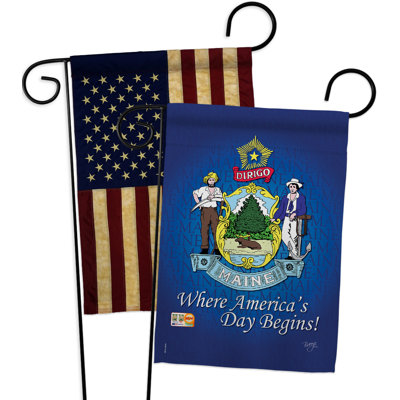Double Sided 18.5'' H x 13'' W Polyester Garden Flag