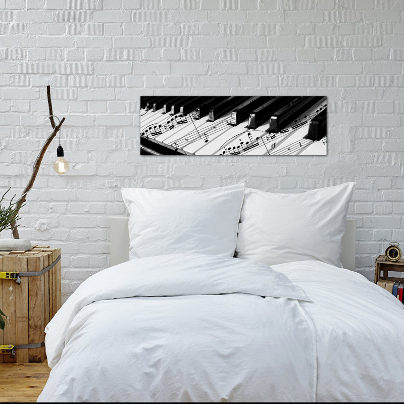 « piano », reproduction de photo sur toile, H 12 po x l 36 po x P 1,5 po