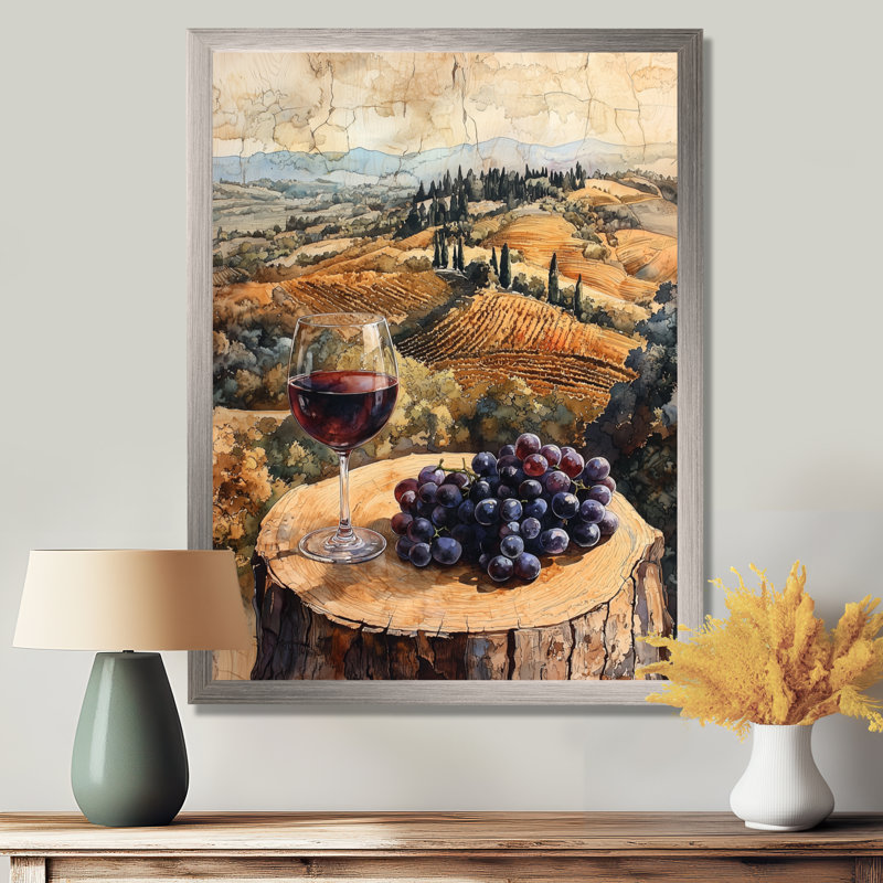 Naccarato II - paysages, impressions sur toile, H 40 po x l 30 po, Reproduction encadrée d'une seule photo, Argent argent