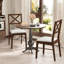 Ensemble de 2 chaises de salle à manger rembourrées avec structure en bois d'hévéa-901622332-901622335