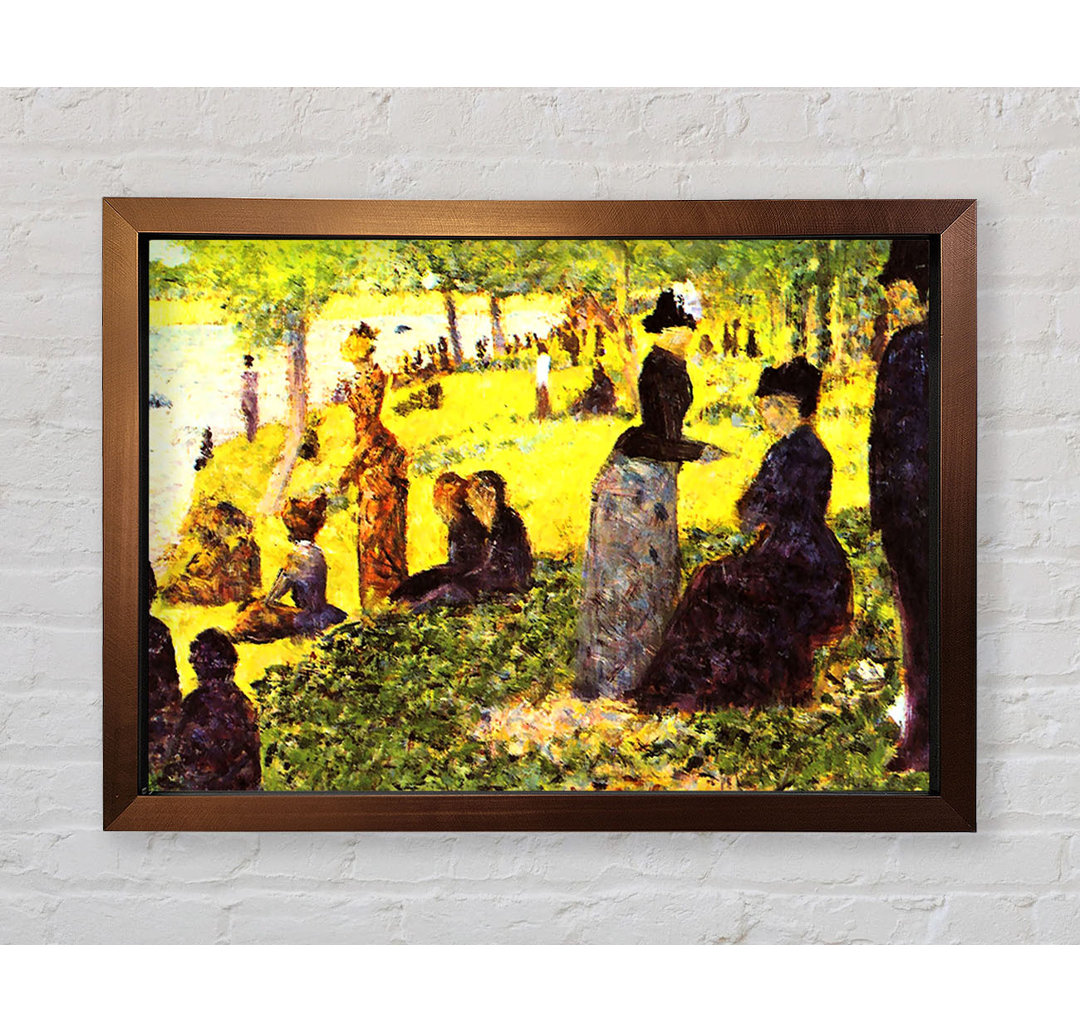 La Grande Jatte By Excursionists von Georges Seurat - Einzelne Bilderrahmen Kunstdrucke