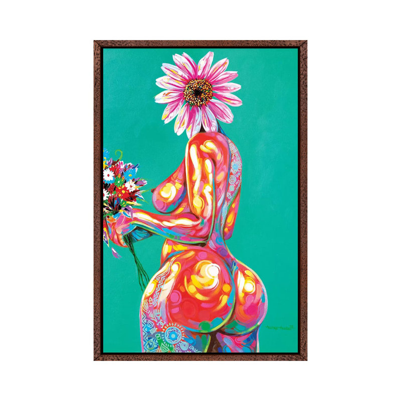 Eyiwunmi by Akintayo Akintobi - Print on Canvas, 101.6 cm H x 66.04 cm W, Classic Brown Wood Framed Canvas