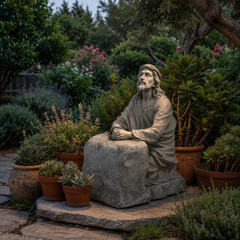 Statue de Jésus dans le jardin de Gethsémani