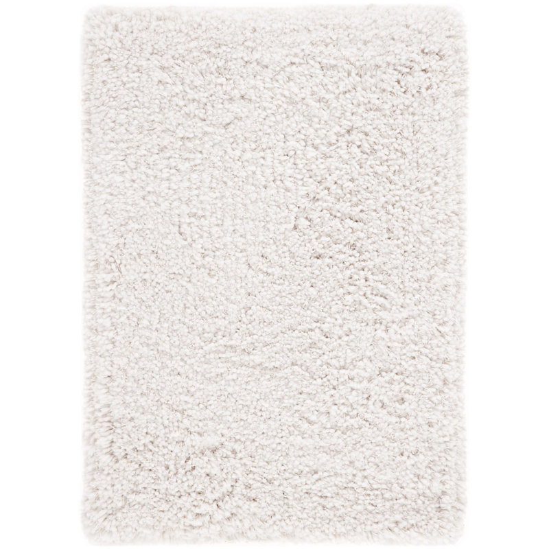 Luxe Shag Hand Tufted/ Hooked Performance Solid Color Rug, Rectangle 5' x 8'