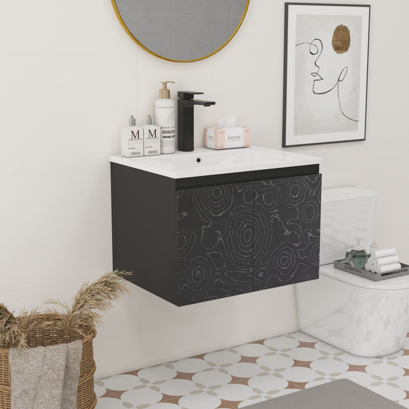 Meuble-lavabo flottant avec lavabo