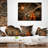 Dark Orange Symmetrical Flower - Abstract Printed Pillow