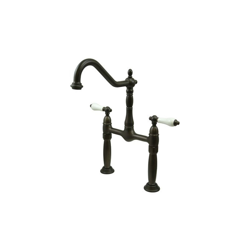 Victorian Vessel Sink Bathroom Faucet, Dark Bronze