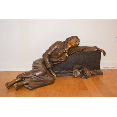 Design Toscano Read To Me Boy And Girl Bronze Statue pn7303