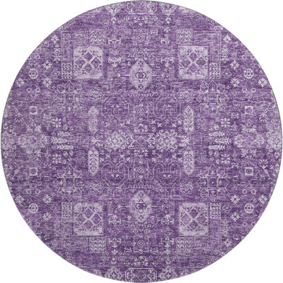 Premium Machine Washable Cerrito Purple Rug