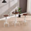 Vintage & Industrial Bar Set With Adjustable Height Metal Frame Counter Stools And Round Bar Table-1299389672