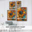 Impression encadrée FLORAL Series CDXC - bois massif-1244437222