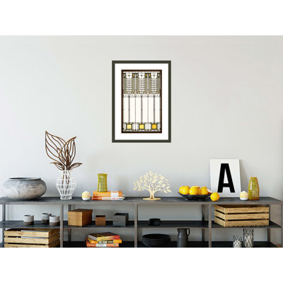 «Tree of Life Window» par Frank Lloyd Wright - impression giclée encadrée